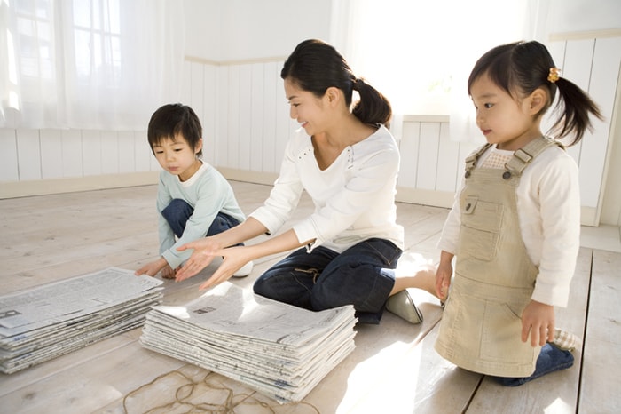 急な来客でも大丈夫！子どもがいる家でもできるお片付けの裏ワザ！のタイトル画像