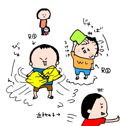 夏真っ盛り！2歳になる我が子、おうち水遊びは「○○型」!?　ハナペコ絵日記＜15＞の画像14