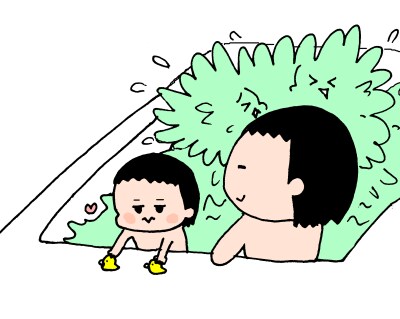 遊ぶ・遊ぶ・ひたすら遊ぶ！３兄妹のお風呂遊びはとにかく激しい～！　ハナペコ絵日記＜17＞の画像10