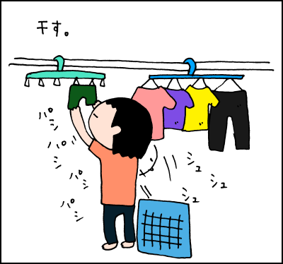 洗濯物の無限ループ…毎日の洗濯スケジュール＜5人家族の場合＞の画像3