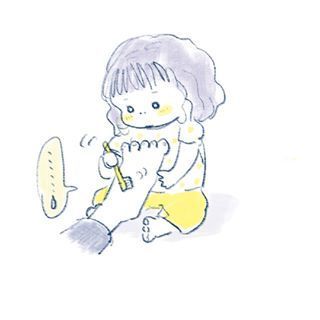 １歳児の可愛さが”ギュッ”と詰まったイラストの数々。とにかく癒しパワーがすごいのです…の画像9