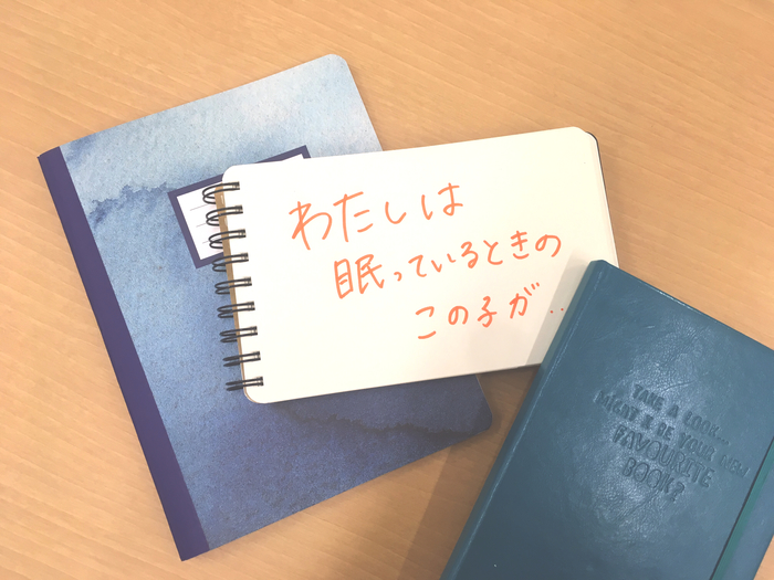 「わたしは眠っているときのこの子が いちばんかわいいと思いますし…」／ 今日の、ひとことvol.３４のタイトル画像