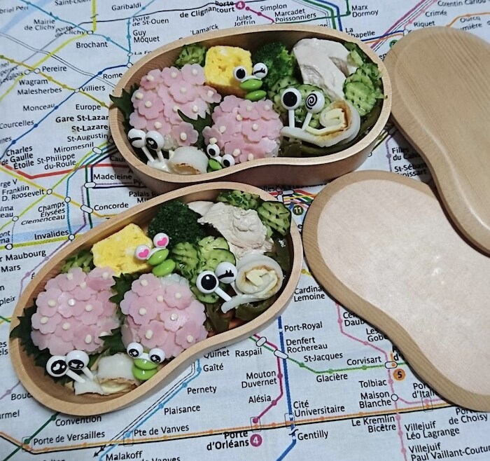 傘にてるてる坊主…雨の日が楽しくなる「雨モチーフのお弁当」大集合！の画像5