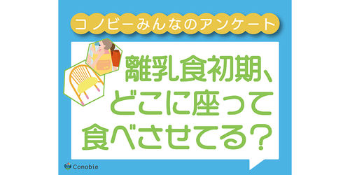 抱っこ派は4人に1人。離乳食スタート時、赤ちゃんをどこに座らせてた？のタイトル画像