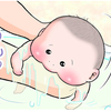 生後3日目。「赤ちゃん最高！」な瞬間が…沐浴時にきたー！！のタイトル画像