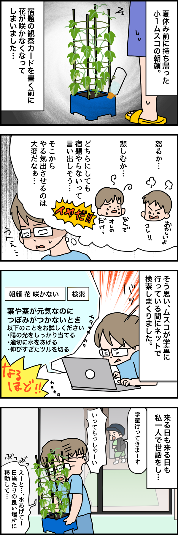 アサガオ枯れた…宿題どうする？/息子のオトナ発言！…人気記事4選！の画像1