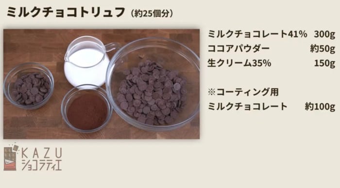 材料3つ！テンパリング不要！口どけ最高「バレンタイントリュフ」の画像1