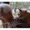 小さなおばあちゃんとでっかい猫ちゃん。幸せそうな１人と１匹の日常のタイトル画像