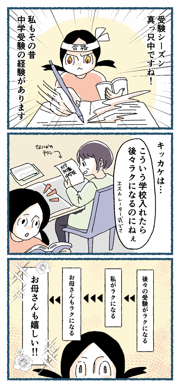 試験4ヶ月前に「中学受験」を決めた私。母との奮闘の結果は…！？の画像1