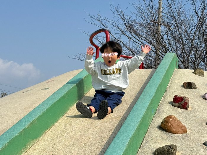 ごく普通の滑り台をジェットコースターばりに楽しむ3歳が可愛すぎた！笑の画像3